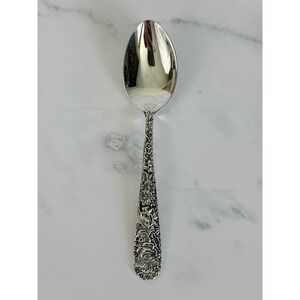 Godinger Olde Bouquet Silver Plate Stemware 6 1/2" Soup Spoon